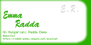 emma radda business card